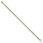 14ky 3.00ctw. Near Colorless Moissanite 4 Prong Tennis Bracelet
