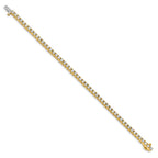 True Origin 14K Yellow Gold 4 1/10 carat Lab Grown Diamond VS+ F+ Complete Tennis Bracelet