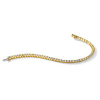 True Origin 14K Yellow Gold 4 1/10 carat Lab Grown Diamond VS+ F+ Complete Tennis Bracelet