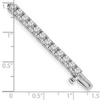True Origin 14K White Gold 4 1/10 carat Lab Grown Diamond VS+ F+ Complete Tennis Bracelet