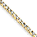 14ky 5.00ctw. Colorless Moissanite 4 Prong Tennis Bracelet