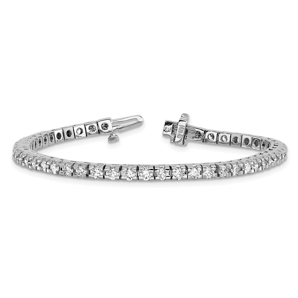 True Origin 14K White Gold 4 5/8 carat Lab Grown Diamond VS+ F+ Complete Tennis Bracelet
