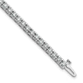 True Origin 14K White Gold 4 5/8 carat Lab Grown Diamond VS+ F+ Complete Tennis Bracelet