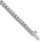 True Origin 14K White Gold 4 5/8 carat Lab Grown Diamond VS+ F+ Complete Tennis Bracelet