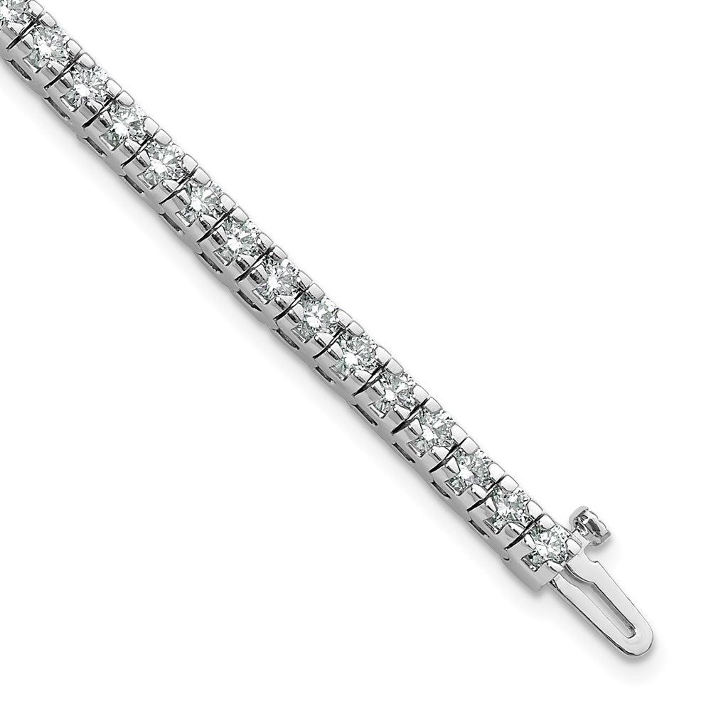 True Origin 14K White Gold 4 5/8 carat Lab Grown Diamond VS+ F+ Complete Tennis Bracelet