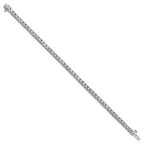 14kw 5.00ctw. Near Colorless Moissanite 4 Prong Tennis Bracelet