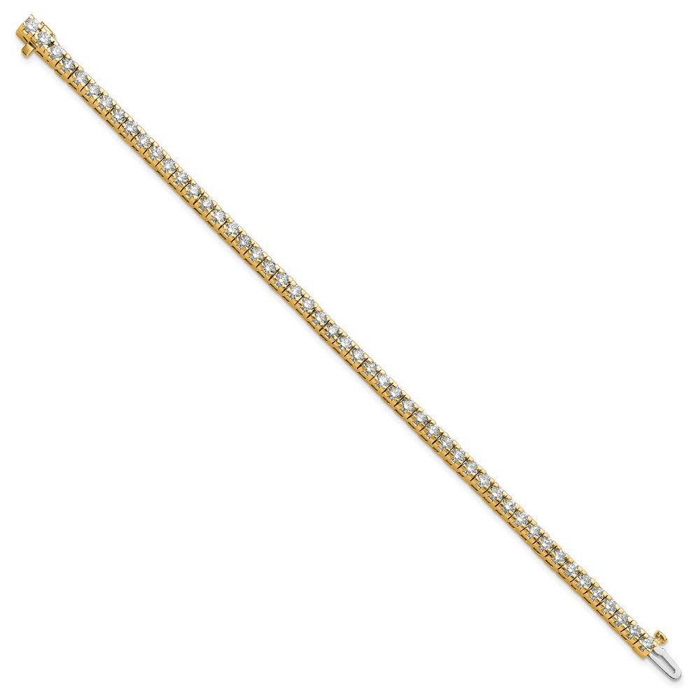 14k 4 5/8 carat Lab Grown Diamond VS/SI+ G+ Complete Round Tennis Bracelet