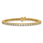 14k 4 5/8 carat Lab Grown Diamond VS/SI+ G+ Complete Round Tennis Bracelet