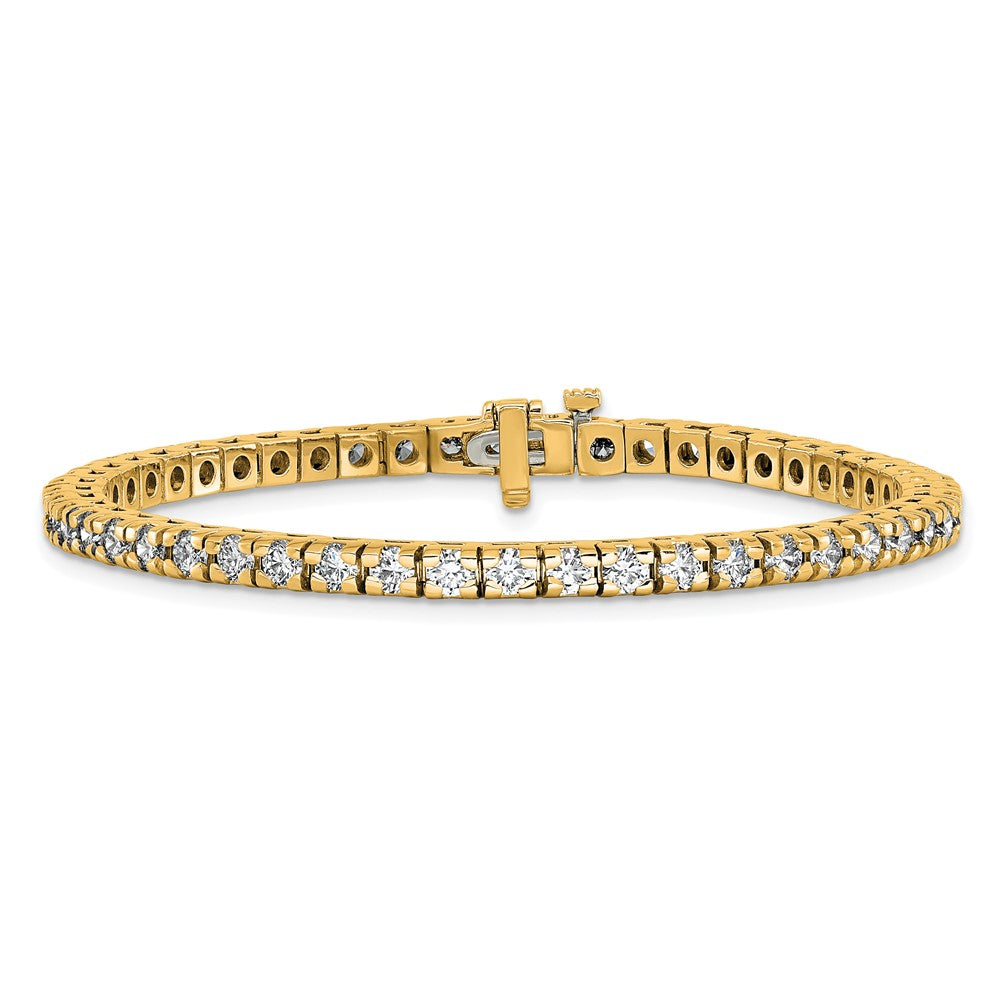 14k 4 5/8 carat Lab Grown Diamond VS/SI+ G+ Complete Round Tennis Bracelet