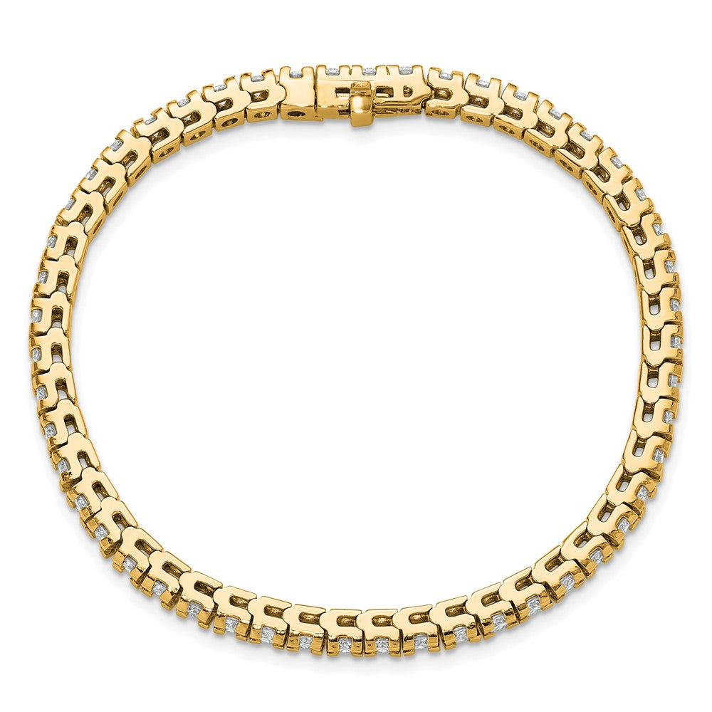 14k 4 5/8 carat Lab Grown Diamond VS/SI+ G+ Complete Round Tennis Bracelet