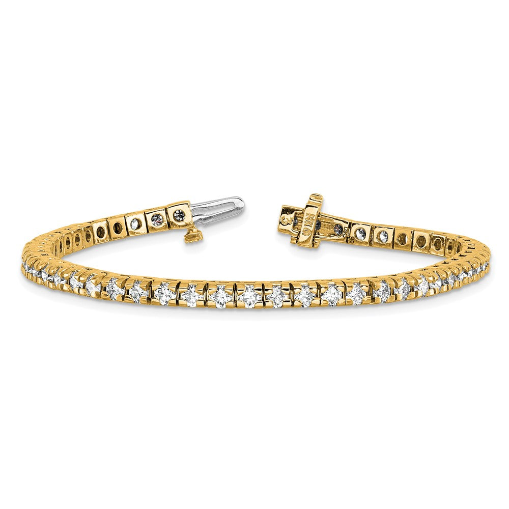 14k 4 5/8 carat Lab Grown Diamond VS/SI+ G+ Complete Round Tennis Bracelet