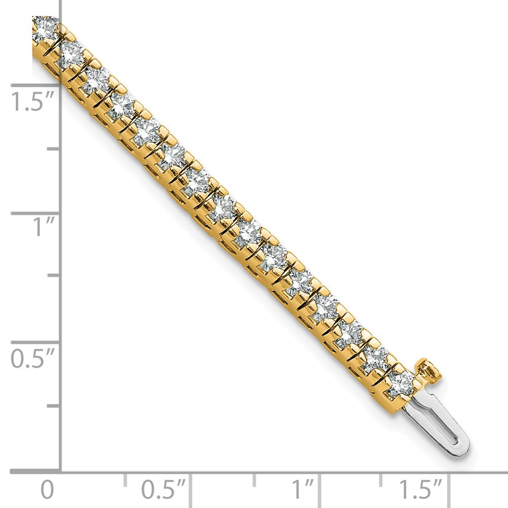 14k 4 5/8 carat Lab Grown Diamond VS/SI+ G+ Complete Round Tennis Bracelet