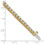14k 4 5/8 carat Lab Grown Diamond VS/SI+ G+ Complete Round Tennis Bracelet
