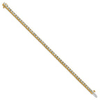 14ky 5.00ctw. Near Colorless Moissanite 4 Prong Tennis Bracelet