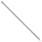True Origin 14K White Gold 6 3/8 carat Lab Grown Diamond VS+ F+ Complete Tennis Bracelet