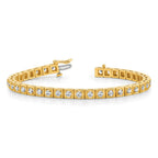 14k Complete 1.75 carat Round A Diamond 4-prong 7 inch Tennis Bracelet