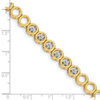 14k Complete 1/2 carat Round AA Diamond Circle Add-a-Diamond 7 inch Tennis Bracelet