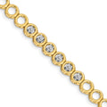 14k Complete 1/2 carat Round A Diamond Circle Add-a-Diamond 7 inch Tennis Bracelet