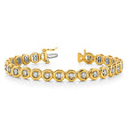 14k Complete 3/4 carat Round AA Diamond Circle Add-A-Diamond 7 inch Tennis Bracelet