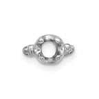 14k White Gold Head Holds up to 2.75mm for X864 Add-a-Diamond Bracelet