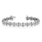 14k White Gold Holds 21 Stones up to 2.75mm Add-a-Diamond 7 inch Tennis Bracelet