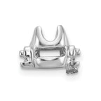 14k White Gold Head Holds up to 3.25mm for X900/X901 Add-a Diamond Bracelet