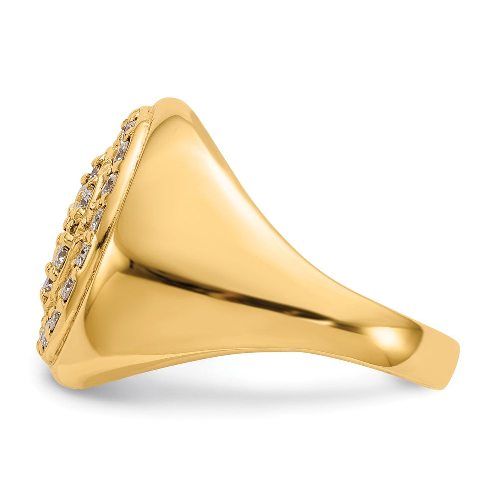 IB Goodman 14k 1 carat VS Diamond Mens Cluster Ring