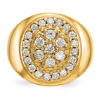 IB Goodman 14k 1 carat VS Diamond Mens Cluster Ring
