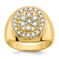 IB Goodman 14k 1 carat VS Diamond Mens Cluster Ring