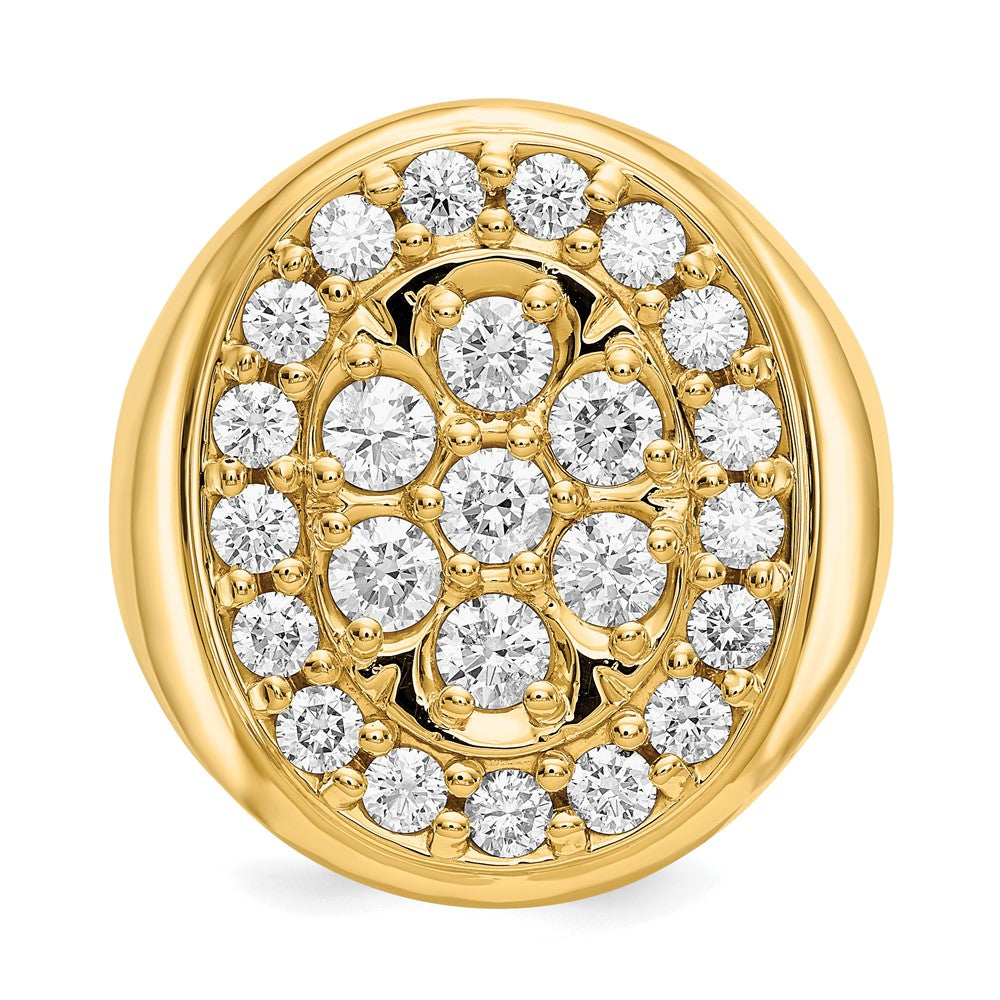 IB Goodman 14k 2 carat VS Diamond Mens Cluster Ring