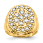 IB Goodman 14k 2 carat VS Diamond Mens Cluster Ring