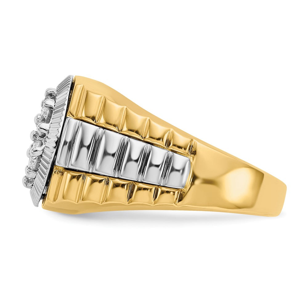 14ktt TRUE ORIGIN Lab Grown VS+, F+ Diamond men's ring
