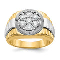 14ktt TRUE ORIGIN Lab Grown VS+, F+ Diamond men's ring