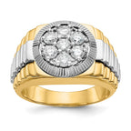 14ktt TRUE ORIGIN Lab Grown VS+, F+ Diamond men's ring