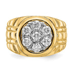 IB Goodman 14k 1 carat VS Diamond Mens Cluster Ring