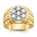 IB Goodman 14k 1 carat A Diamond Mens Cluster Ring