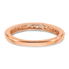 14k Rose Gold 3mm Filigree Wedding Band