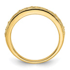 14k 3mm Filigree Wedding Band