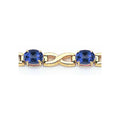 14k 7x5mm Oval Sapphire bracelet