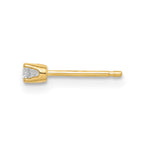 14k 1/20 carat Single Stud AA Diamond Earring