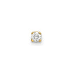 14k 1/20 carat Single Stud AA Diamond Earring