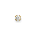 14k 1/15 carat Single Stud AA Diamond Earring