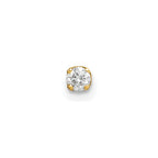 14k 1/15 carat Single Stud AA Diamond Earring