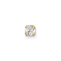 14k 1/10 carat Single Stud AA Diamond Earring