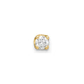 14k 1/8 carat Single Stud AA Diamond Earring