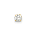 14k 1/6 carat Single Stud AA Diamond Earring