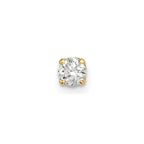 14k 1/6 carat Single Stud AA Diamond Earring