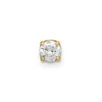 14k 1/5 carat Single Stud AA Diamond Earring