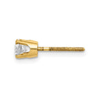 14k 3/8 carat Single Stud AA Diamond Earring
