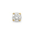 14k 3/8 carat Single Stud AA Diamond Earring
